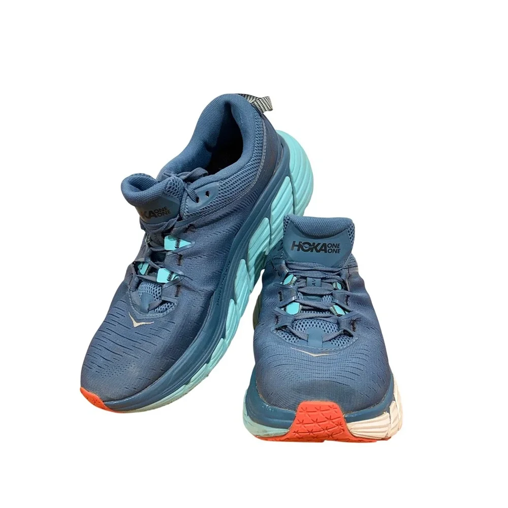 HOKA ONE ONE Gaviota 3 Mens Blue Fog Provincial Blue Running Shoes 1113520-BFPRB